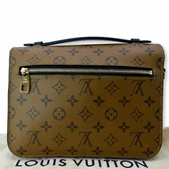 Metis Pochette Reverse Monogram Canvas  Shoulder Bag - Picture 4 of 9